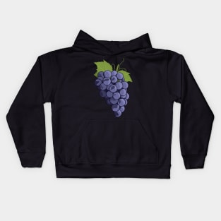 Cluster of Red Grapes Kids Hoodie